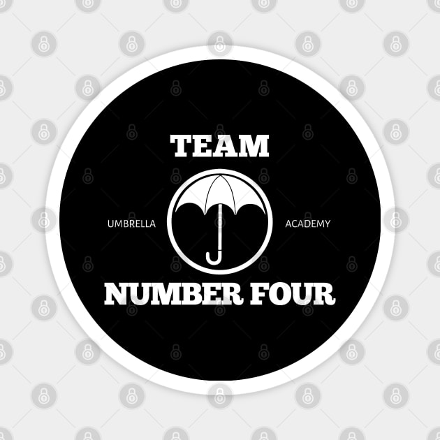 team number four - umbrella academy Magnet by gochiii